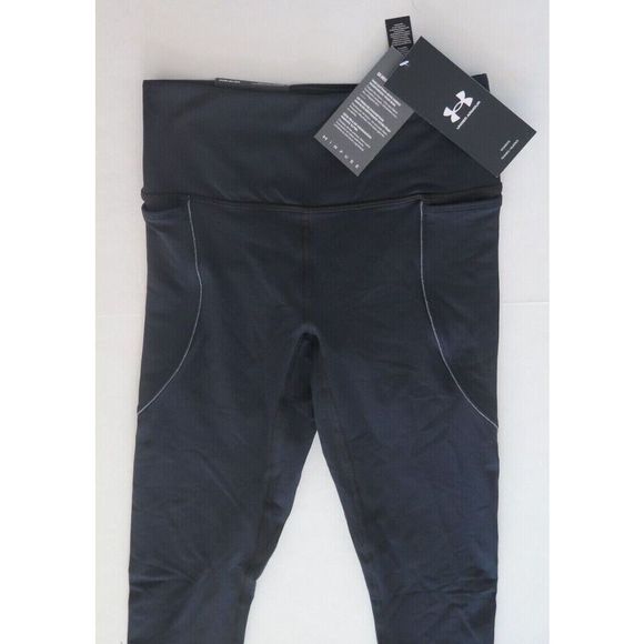 Under Armour 1359547 001 Women Sz XS Black Meridian HydraFuse Ankle Leggings $90 - Picture 3 of 6